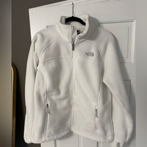 The North Face Women’s Full-Zip Fleece Jacket – Size Large – White